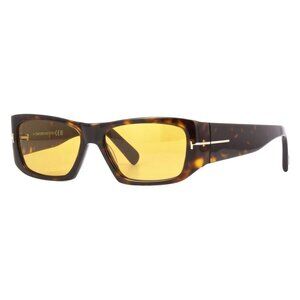 A0754Z New TOM FORD Andres-02 Havana Square FT0986/S 52E Sunglasses Women